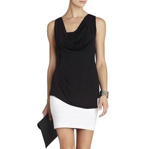 BCBG Jaylin Cowl Neck Sleeveless Top